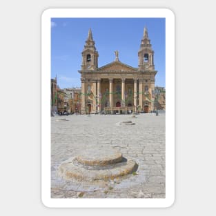 St Publius Church, Floriana, Malta Sticker